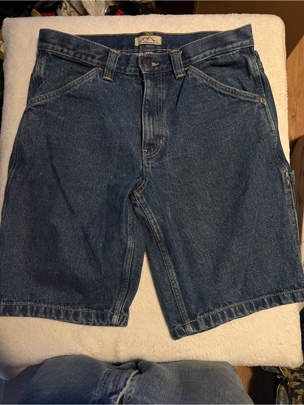 Men's Blue Denim Jean Shorts - Classic Durable Style